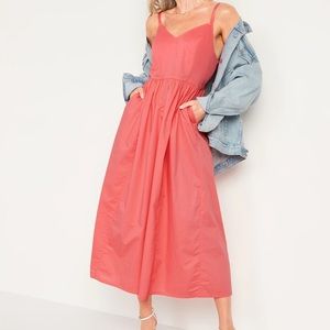 Cotton-Poplin Cami Maxi Swing Dress for Women - Ginger Rose